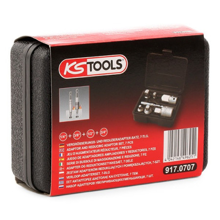 Serie di bussole di maggiorazione e riduzione 7pz. - KS TOOLS - 917.0707