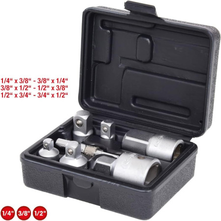 Serie di bussole di maggiorazione e riduzione 7pz. - KS TOOLS - 917.0707