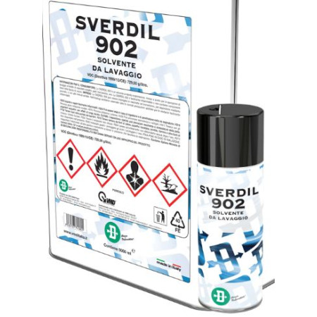 SOLVENTE SGRASSAGGIO E LAVAGGIO PARTI METALLICHE "SVERDIL 902" - SPRAY 400ML