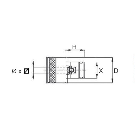 BUSSOLA CON FRIZIONE CON GRANI FISSAGGIO MANUALE 12X9 - M16 - GR.1