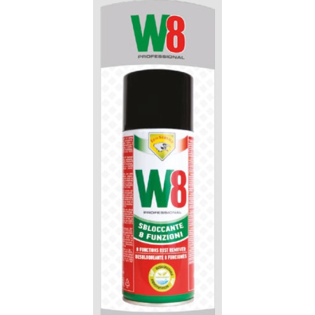 SBLOCCANTE LUBRIFICANTE SPRAY W8 (8 Funzioni) - 400ml.