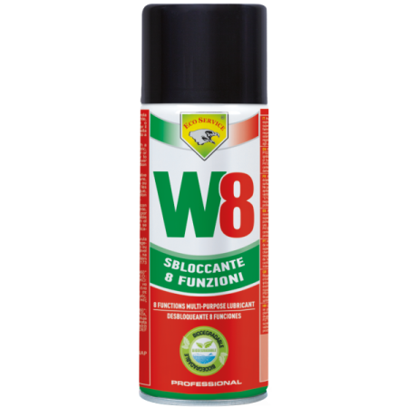 SBLOCCANTE LUBRIFICANTE SPRAY W8 (8 Funzioni) - 400ml.