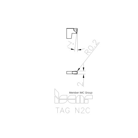 Inserti per Troncatura ISCAR TANG-GRIP - TAG N2C IC808