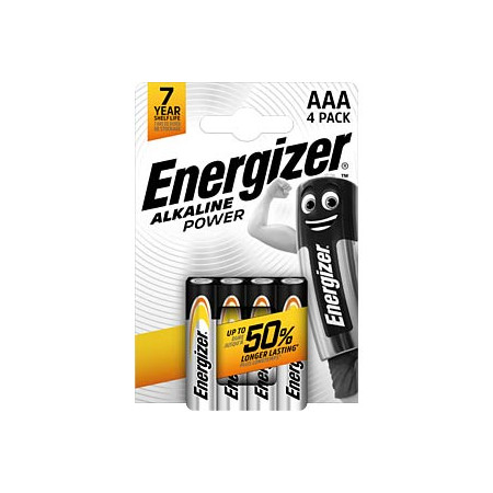 PILE ENERGIZER ALKALINE MINISTILO AAA - confezione da 4 pz.