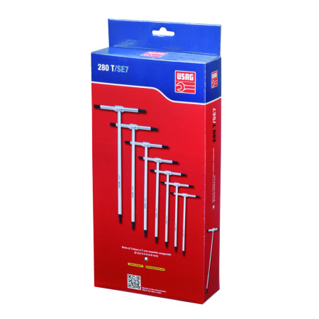 SERIE DI 7 CHIAVI A T MASCHIO - USAG 280/SE7