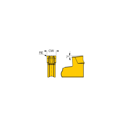 Inserti per Troncatura ISCAR TANG-GRIP - TAG N2LF IC830