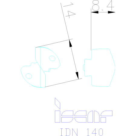 Cuspidi ISCAR - IDN 140 IC08 - ad esaurimento
