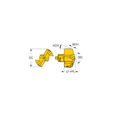 Cuspidi ISCAR - ICK 135 IC908 - per Ghisa - ad esaurimento