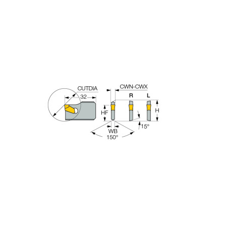 Lama ISCAR - SGB 19R-4 - ad esaurimento