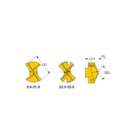 Cuspidi ISCAR - IDI 169-SG IC908 - ad esaurimento