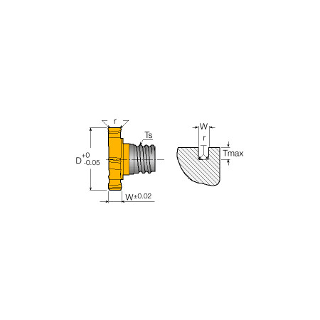 Testine Multimaster ISCAR - MM TS.500-H125D-06T05 IC328 - ad esaurimento