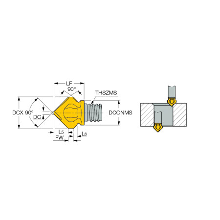 Testine Multimaster ISCAR - MM HDF120-090-2T06 IC908