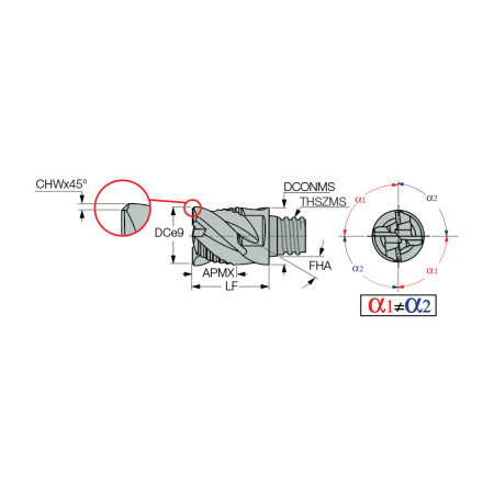 Testine Multimaster ISCAR - MM EFS060E05-4T05 CF IC908