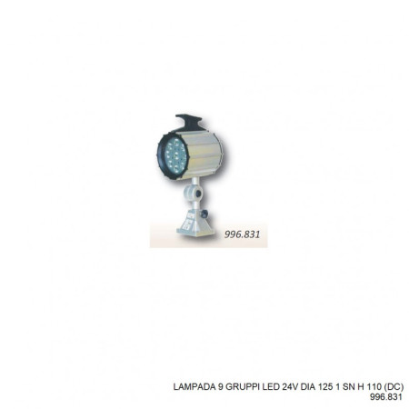 LAMPADA 9 GRUPPI LED 24V d.125 (1 SN H 110 DC 13W)