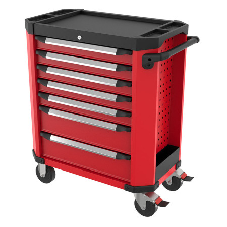CARRELLO PORTAUTENSILI 7 CASSETTI, VUOTO, ANTI RIBALTAMENTO