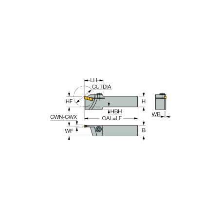 Utensile ISCAR - GHGR 25-3