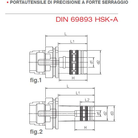 Mandrino D'Andrea MONOFORCE HSK-A63 MF 20.85