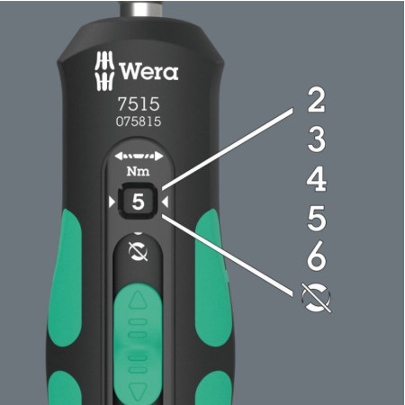 Wera 7515/7 Safe-Torque Speed 2–6 Nm | Set Giravite Dinamometrico 7 pz