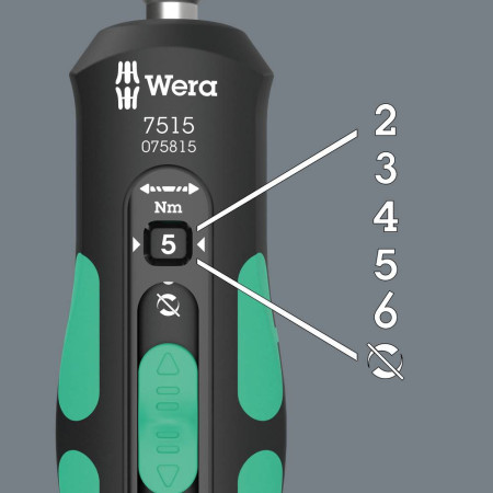 Giravite dinamometrico Wera 7515 Safe-Torque Speed 1/4" 2-6 Nm