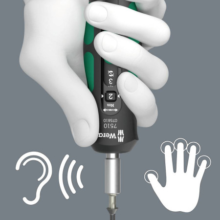 Giravite dinamometrico Wera 7510 Safe-Torque Speed 1/4" femmina 1-3 Nm