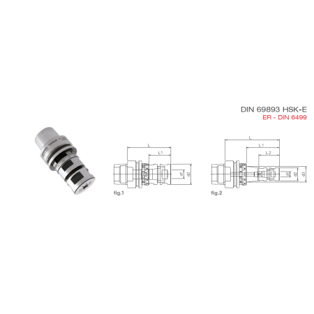 MANDRINO TOPRUN ER16.55 HSK-E32 DIN6499 - D'ANDREA