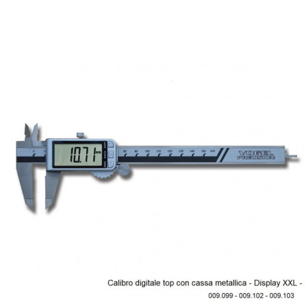 CALIBRO DGT cassa metallica - Display XXL - 0-150MM.