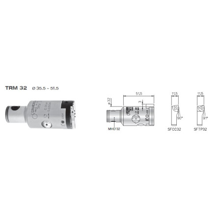 TESTINA MICROMETRICA D'Andrea TRM 32/32 MHD'32