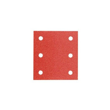 Carta abrasiva preforata per levigatrice orbitale SV12SH fissaggio in velcro - grana 120  dimensioni 114x104 mm. - HIKOKI