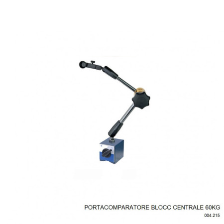 Portacomparatore con bloccaggio centrale e base magnetica M8 - Forza 60KG.