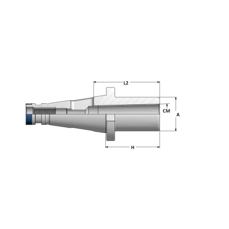 MANDRINO DI RIDUZIONE CONO MORSE PER PUNTE  DIN 2080 - ISO50 - H60 - CM2P