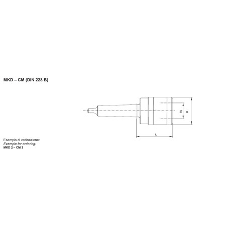 MANDRINO PER MASCHIATURA MKD0 - CM2